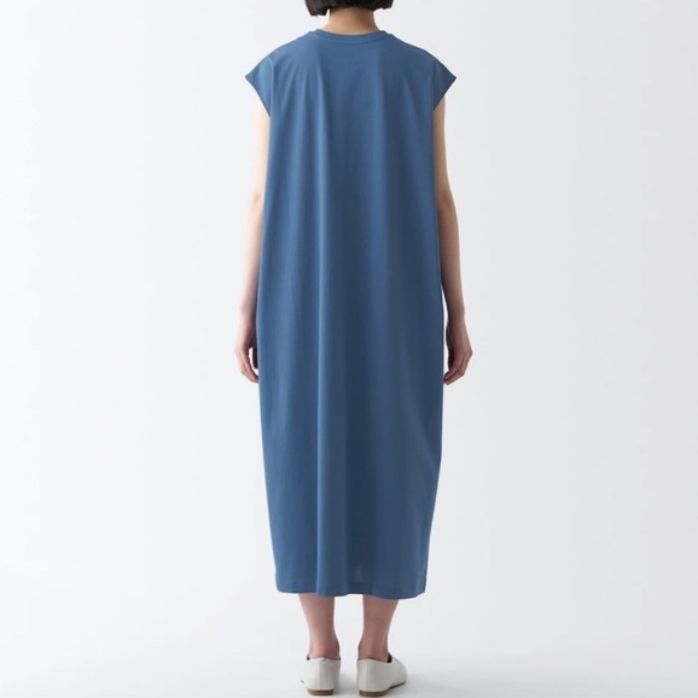MIJI Navy Indigo Hemp Maxi Dress - Picture 5 of 7